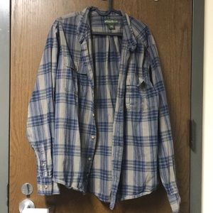 Blue Eddie Bauer flannel